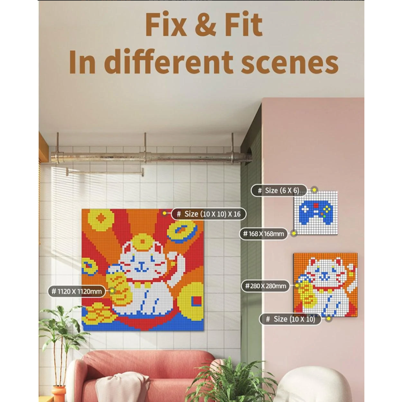 GAN Mosaic Cubes 6x6 or 10x10 - Cubuzzle