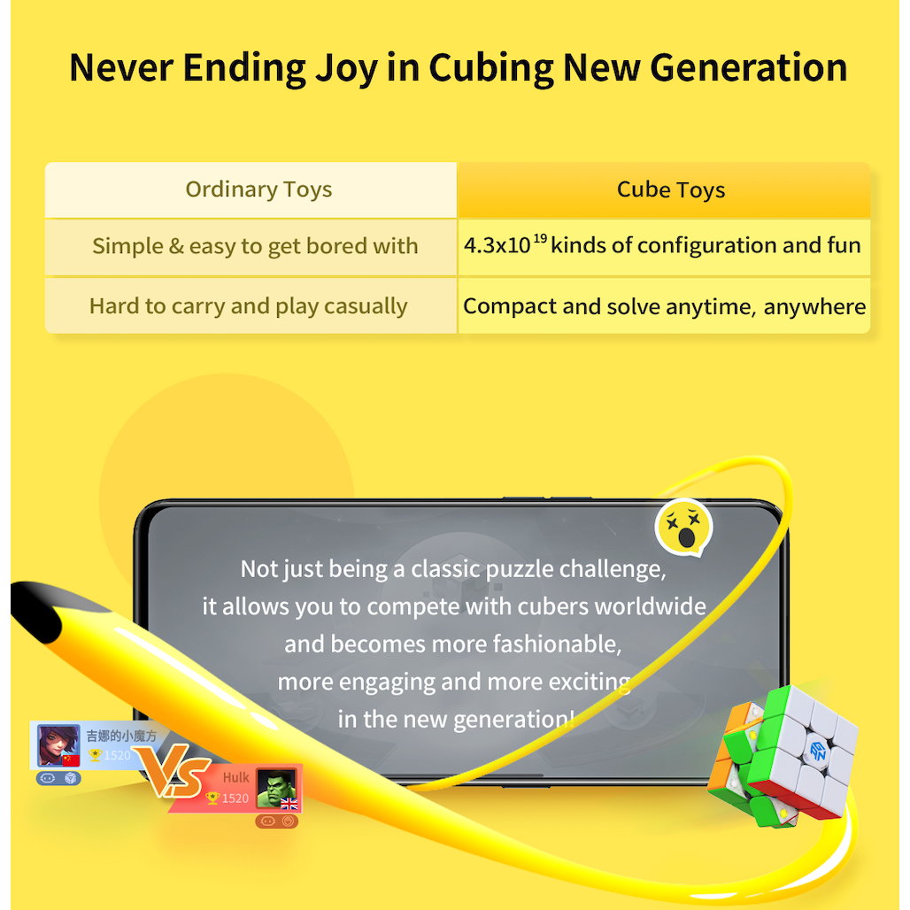 GAN 356 i carry S - Intelligent Smart Bluetooth Cube - Latest 2023 Model-Cubuzzle