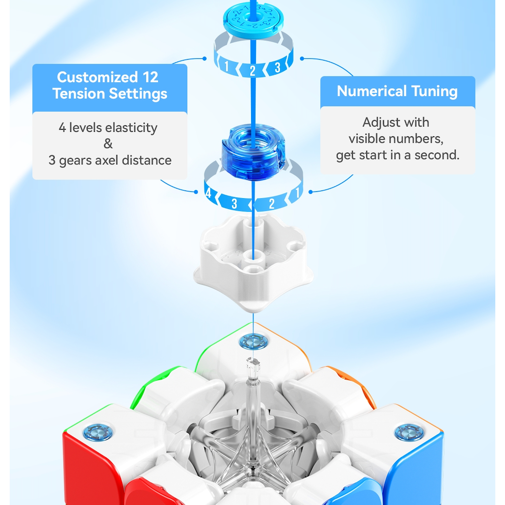 GAN 356 M E Magnetic Speedcube - Latest 2023 Release-Cubuzzle