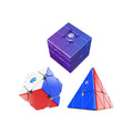 GAN Aliens Combo Pack Standard: Skewb M, Pyraminx M, Mirror Cube M Purple-Cubuzzle