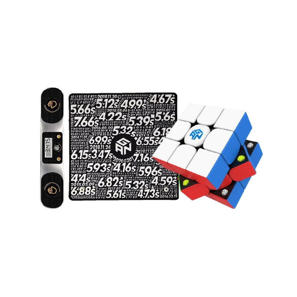 GAN 356 M Lite 3x3 Combo Pack: Includes GAN 356 M Lite, Smart Bluetooth Timer & Mat Set