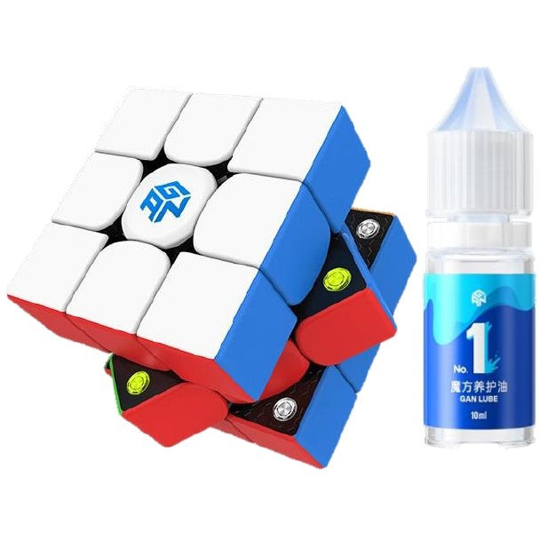 356 M Standard & Lube Combo Pack-Includes: GAN 356 M Std 3x3 Magnetic Speedcube & GAN Lube 1 - Maintenance - Cubuzzle